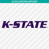 Kansas State Wildcats Logo SVG Bundle | NCAA College Vector Cricut