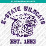 Kansas State Wildcats Logo SVG Bundle | NCAA College Vector Cricut