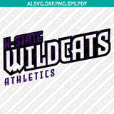 Kansas State Wildcats Logo SVG Bundle | NCAA College Vector Cricut