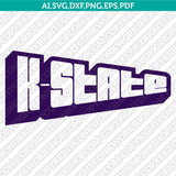 Kansas State Wildcats Logo SVG Bundle | NCAA College Vector Cricut