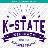 Kansas State Wildcats Logo SVG Bundle | NCAA College Vector Cricut