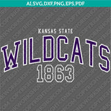 Kansas State Wildcats Logo SVG Bundle | NCAA College Vector Cricut