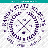 Kansas State Wildcats Logo SVG Bundle | NCAA College Vector Cricut