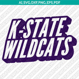 Kansas State Wildcats Logo SVG Bundle | NCAA College Vector Cricut
