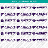 Kansas State Wildcats Logo SVG Bundle | NCAA College Vector Cricut