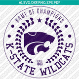 Kansas State Wildcats Logo SVG Bundle | NCAA College Vector Cricut