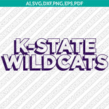 Kansas State Wildcats Logo SVG Bundle | NCAA College Vector Cricut