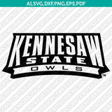 Kennesaw State Owls Logo SVG Bundle | NCAA College Vector Cricut
