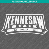 Kennesaw State Owls Logo SVG Bundle | NCAA College Vector Cricut