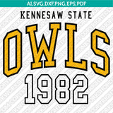 Kennesaw State Owls Logo SVG Bundle | NCAA College Vector Cricut