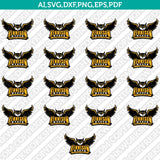 Kennesaw State Owls Logo SVG Bundle | NCAA College Vector Cricut