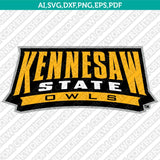 Kennesaw State Owls Logo SVG Bundle | NCAA College Vector Cricut