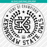 Kennesaw State Owls Logo SVG Bundle | NCAA College Vector Cricut