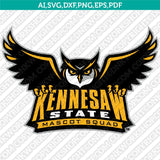 Kennesaw State Owls Logo SVG Bundle | NCAA College Vector Cricut