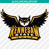 Kennesaw State Owls Logo SVG Bundle | NCAA College Vector Cricut