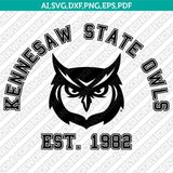 Kennesaw State Owls Logo SVG Bundle | NCAA College Vector Cricut