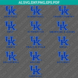 Kentucky Wildcats Logo SVG Bundle | NCAA College Vector Cricut