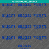 Kentucky Wildcats Logo SVG Bundle | NCAA College Vector Cricut
