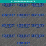 Kentucky Wildcats Logo SVG Bundle | NCAA College Vector Cricut