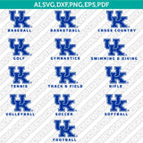 Kentucky Wildcats Logo SVG Bundle | NCAA College Vector Cricut