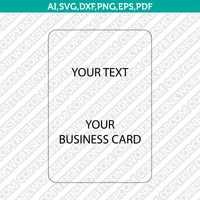 Keychain Display Card Packaging Business Card Slot Template SVG Cricut Cut File