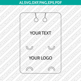 Keychain Display Card Packaging Business Card Slot Template SVG Cricut Cut File
