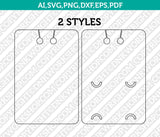 Keychain Display Cards Template SVG Keychain Packaging with Business Card slot Cricut Cut File