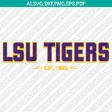 LSU Tigers Logo SVG Bundle | NCAA College Vector Cricut