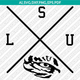 LSU Tigers Logo SVG Bundle | NCAA College Vector Cricut