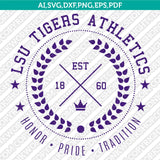 LSU Tigers Logo SVG Bundle | NCAA College Vector Cricut