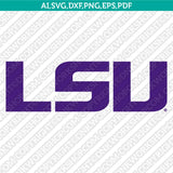 LSU Tigers Logo SVG Bundle | NCAA College Vector Cricut