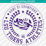 LSU Tigers Logo SVG Bundle | NCAA College Vector Cricut