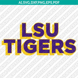 LSU Tigers Logo SVG Bundle | NCAA College Vector Cricut
