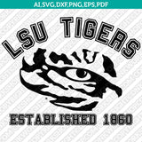 LSU Tigers Logo SVG Bundle | NCAA College Vector Cricut