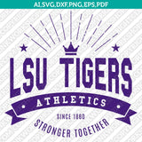 LSU Tigers Logo SVG Bundle | NCAA College Vector Cricut