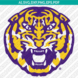 LSU Tigers Logo SVG Bundle | NCAA College Vector Cricut