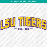 LSU Tigers Logo SVG Bundle | NCAA College Vector Cricut