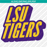 LSU Tigers Logo SVG Bundle | NCAA College Vector Cricut