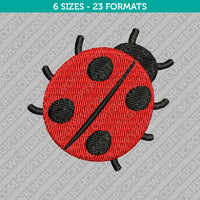 Ladybug Embroidery Design - 6 Sizes - INSTANT DOWNLOAD