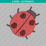 Ladybug Embroidery Design - 6 Sizes - INSTANT DOWNLOAD