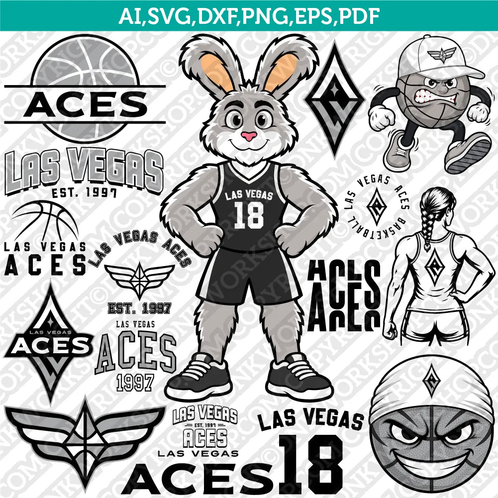 Las Vegas Aces Logo SVG Bundle | WNBA Vector Cricut – DNKWorkshop