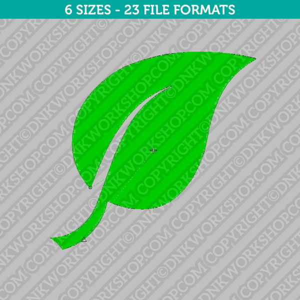 Leaf Embroidery Design - 6 Sizes - INSTANT DOWNLOAD