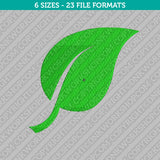 Leaf Embroidery Design - 6 Sizes - INSTANT DOWNLOAD