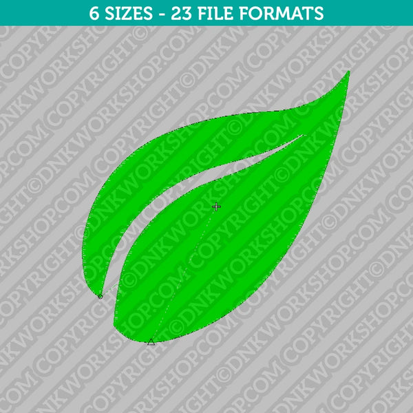 Leaf Machine Embroidery Design - 6 Sizes - INSTANT DOWNLOAD