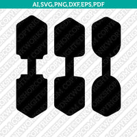 Leather Keychain Key Fob Templates SVG2 Vector Silhouette Cameo Cricut Laser Cut File Clipart Png Dxf Eps