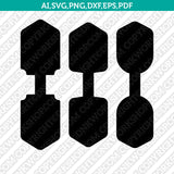 Leather Keychain Key Fob Templates SVG2 Vector Silhouette Cameo Cricut Laser Cut File Clipart Png Dxf Eps