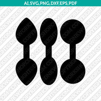 Leather Keychain Key Fob Templates SVG3 Vector Silhouette Cameo Cricut Laser Cut File Clipart Png Dxf Eps