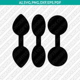 Leather Keychain Key Fob Templates SVG3 Vector Silhouette Cameo Cricut Laser Cut File Clipart Png Dxf Eps