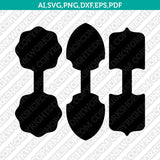 Leather Keychain Key Fob Templates SVG3 Vector Silhouette Cameo Cricut Laser Cut File Clipart Png Dxf Eps