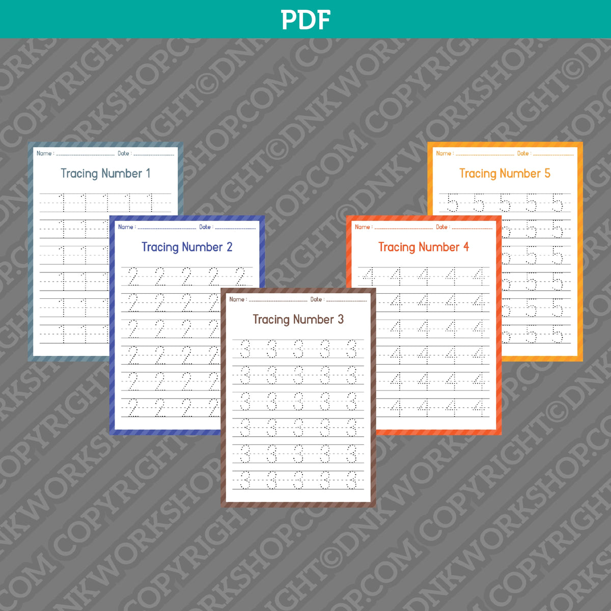Letters and Numbers Tracing Worksheets for Kindergarten – DNKWorkshop
